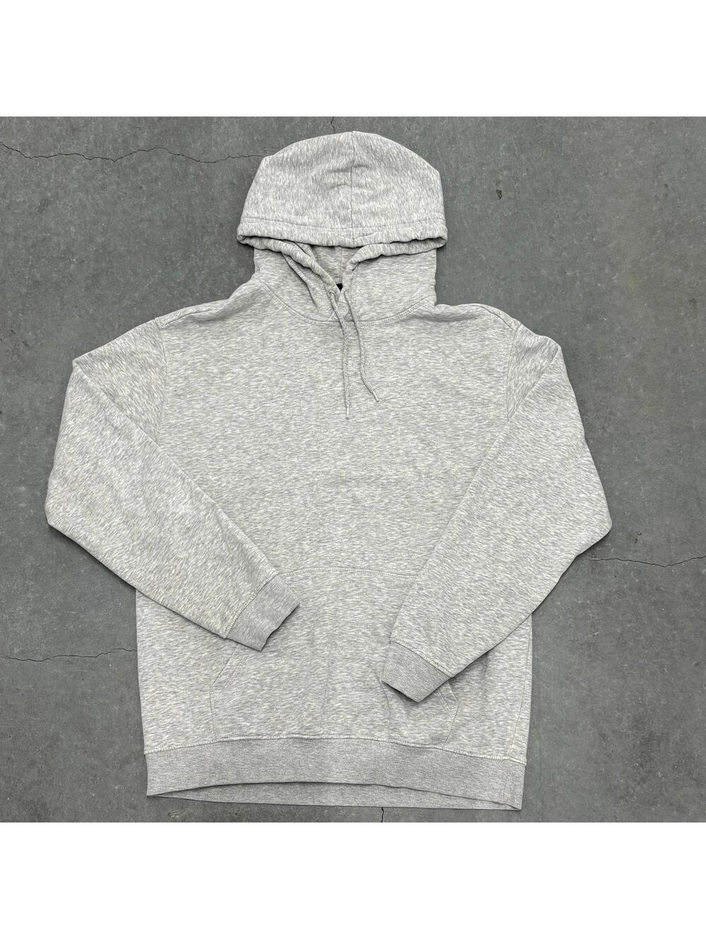 H&M Plain Silver Pullover Hoodie